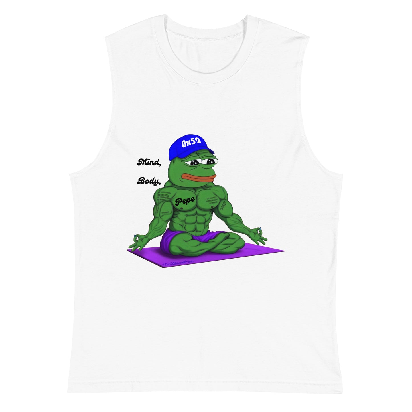 Based Pepe "Meditation" - Unisex Muscle Shirt