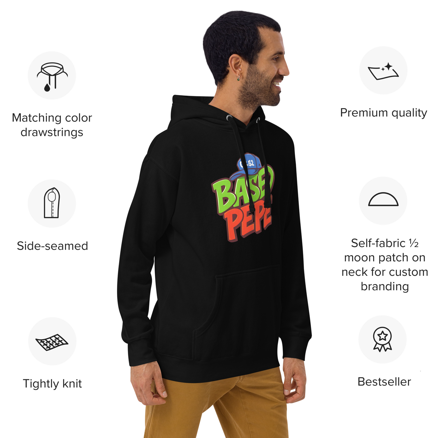 Based Pepe "Graffiti" - Unisex Hoodie