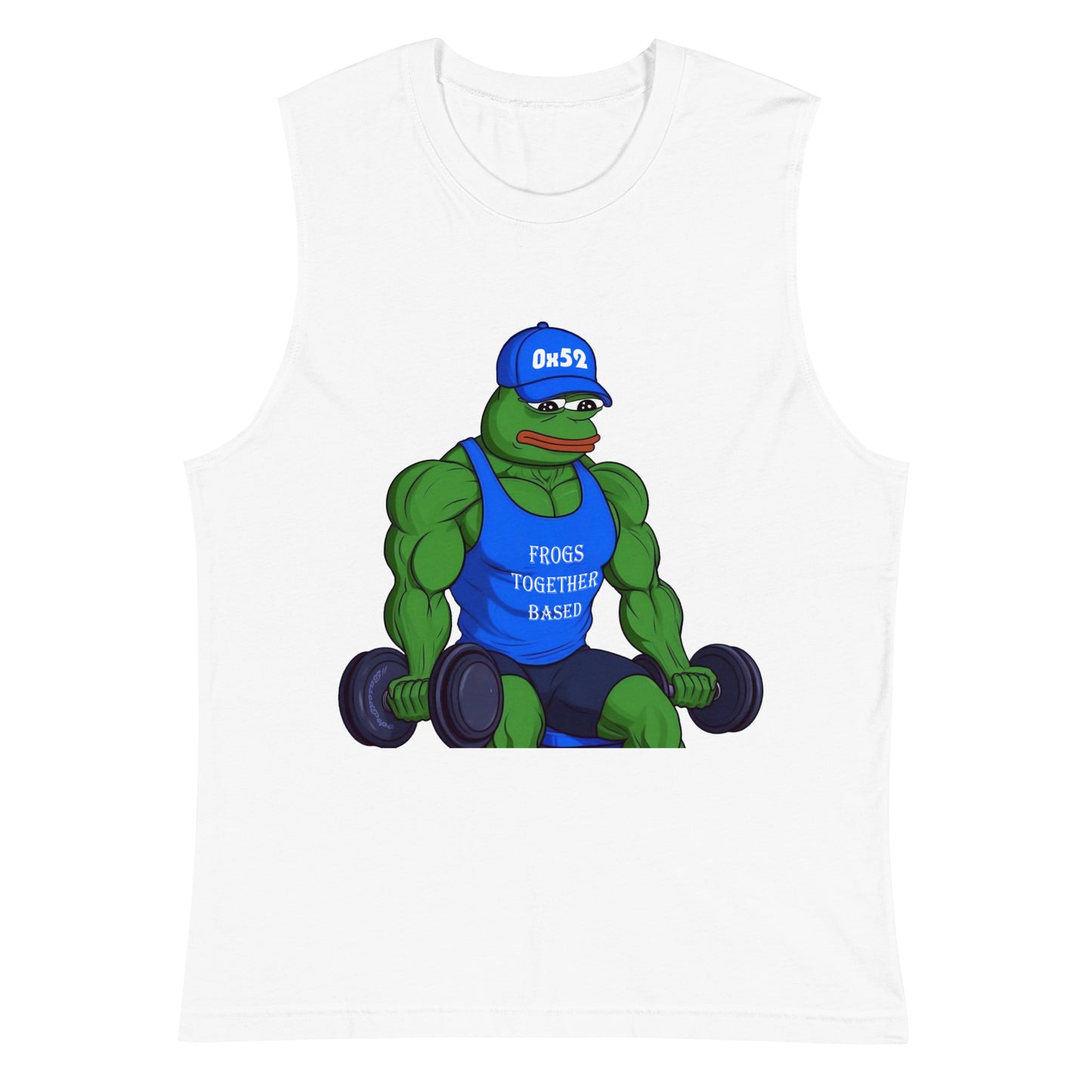 Based Pepe "Frogs Together Based" - Unisex Muscle Shirt