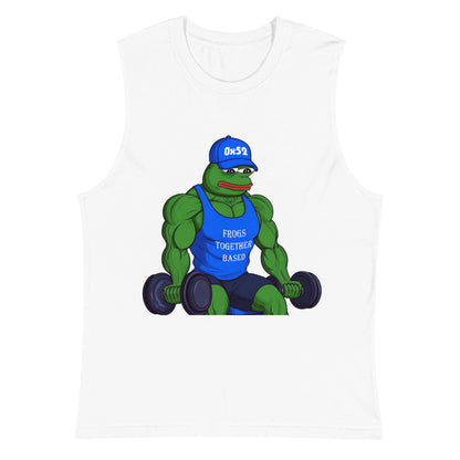 Based Pepe "Frogs Together Based" - Unisex Muscle Shirt