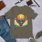 Based Pepe "Bitcoin hot air balloon" - Unisex t-shirt