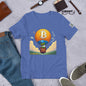 Based Pepe "Bitcoin hot air balloon" - Unisex t-shirt