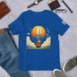 Based Pepe "Bitcoin hot air balloon" - Unisex t-shirt